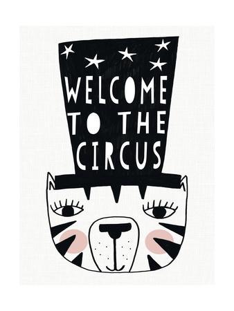 Circus Tiger - Giclee Print, 12x16