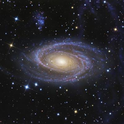 Messier 81, or Bode's Galaxy, is a Spiral Galaxy Located in the Constellation Ursa Major - Photographic Print, 16x16