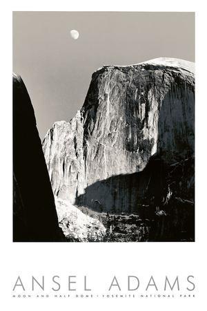 Moon and Half Dome - Wall Art Print, 24x36