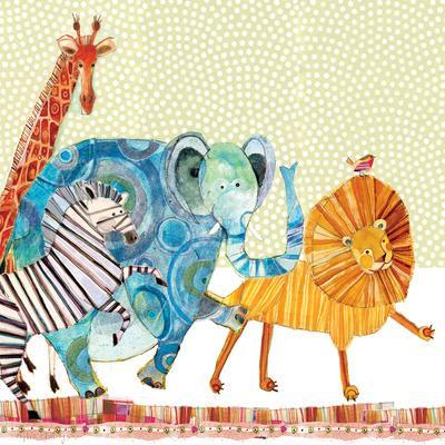 Safari Parade - Wall Art Print, 16x16
