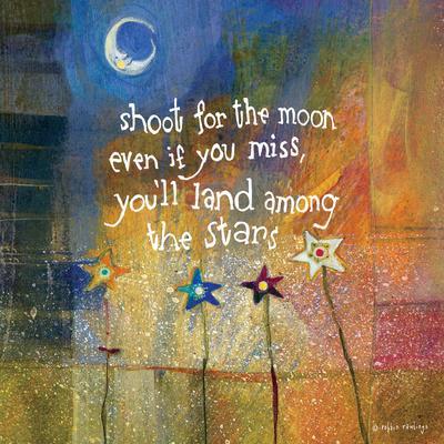 Shoot for the Moon - Wall Art Print, 16x16