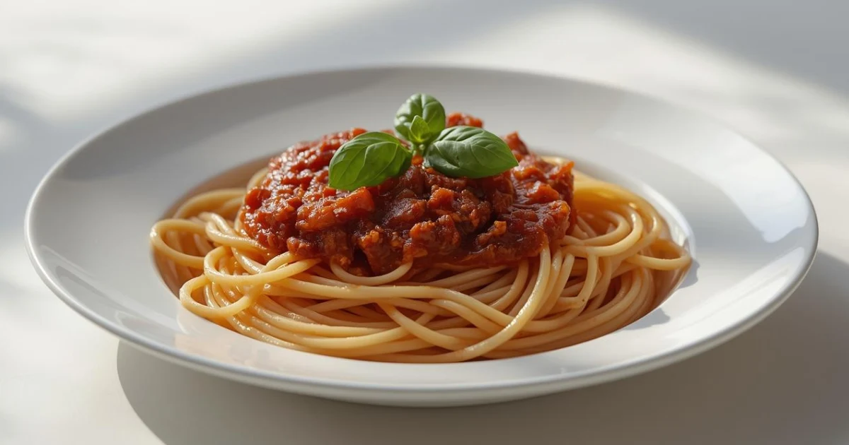 spaghetti with meat sauce