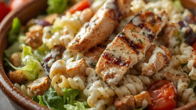 chicken caesar pasta salad recipe