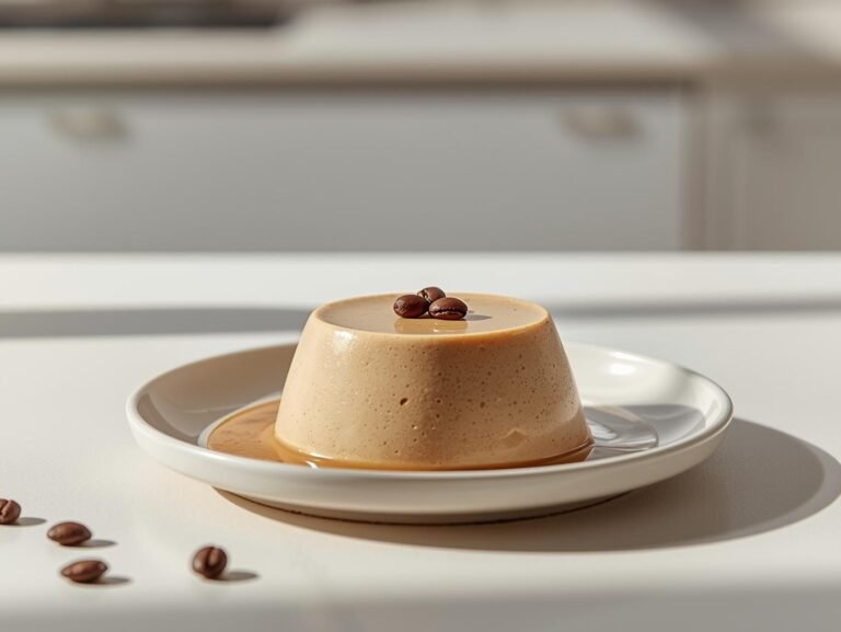 Coffee panna cotta