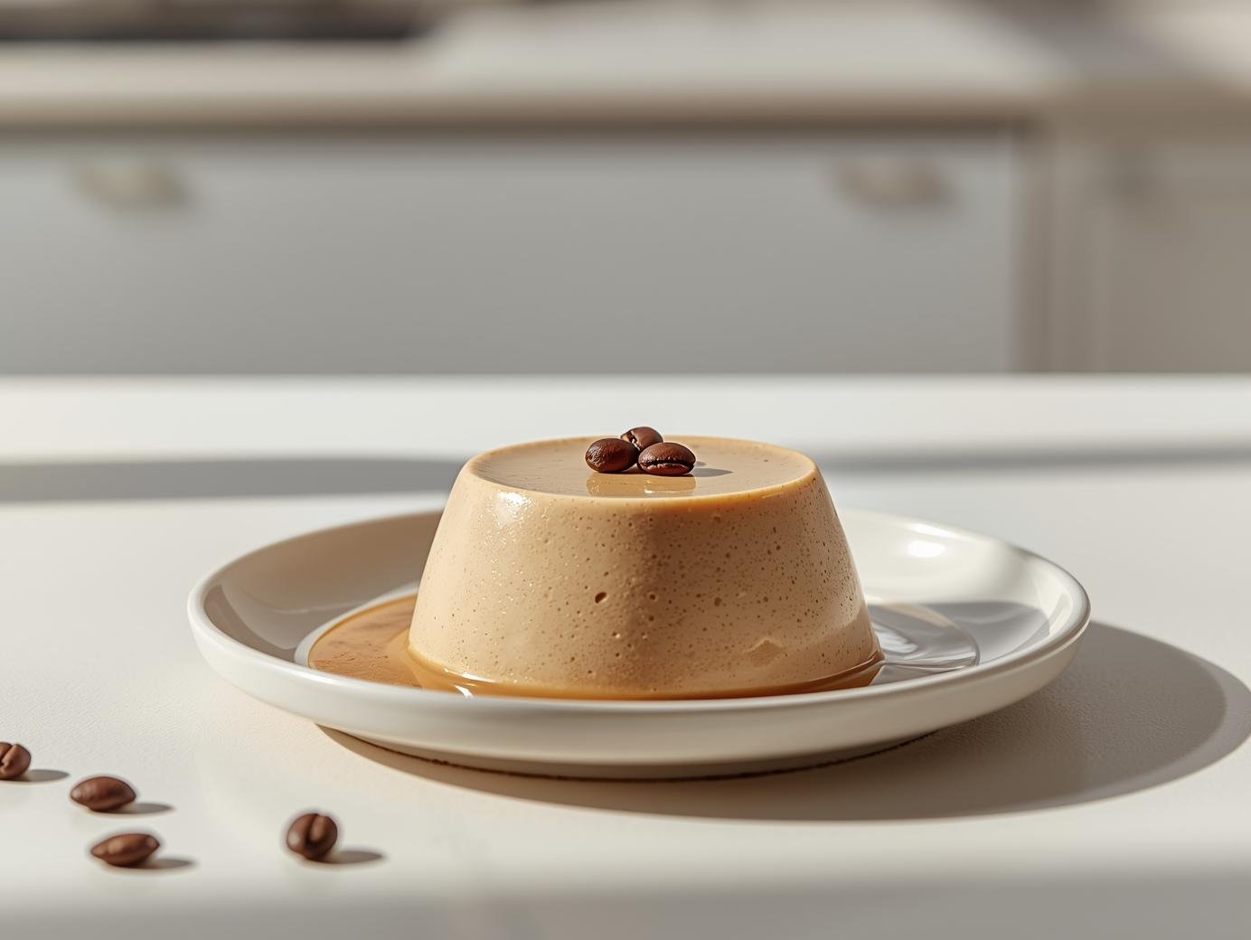 Coffee panna cotta