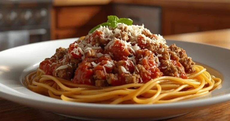 spaghetti with ground beef