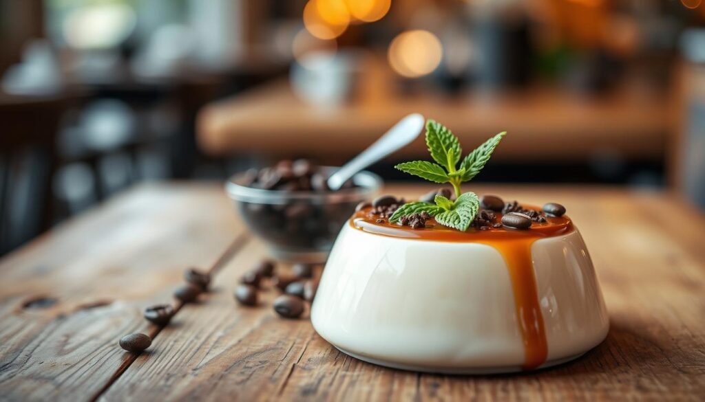 Coffee panna cotta