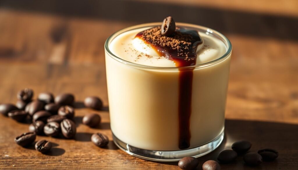 Coffee panna cotta