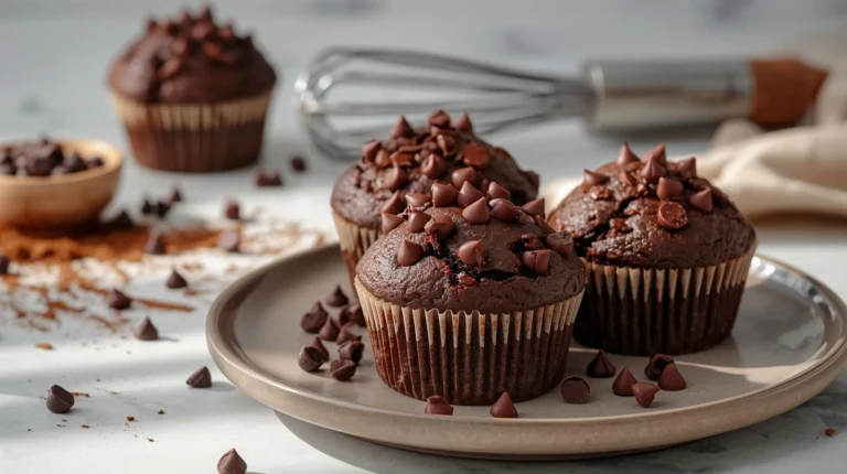 double chocolate muffins
