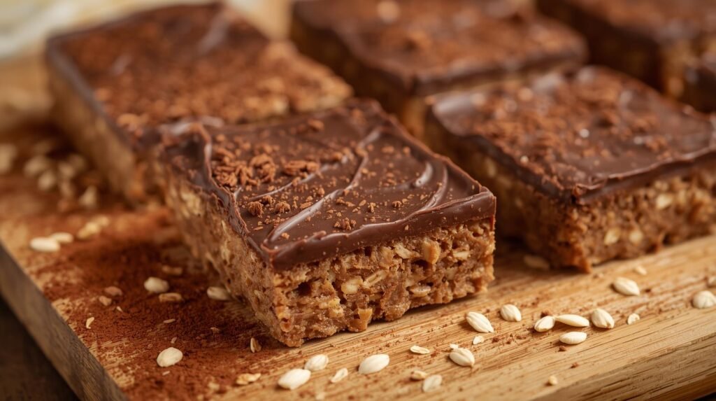 No Bake Chocolate Oat Bars