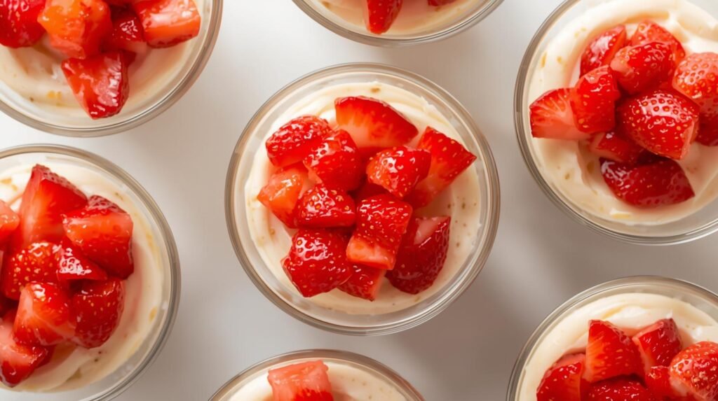 Mini Strawberry Cheesecake Cups