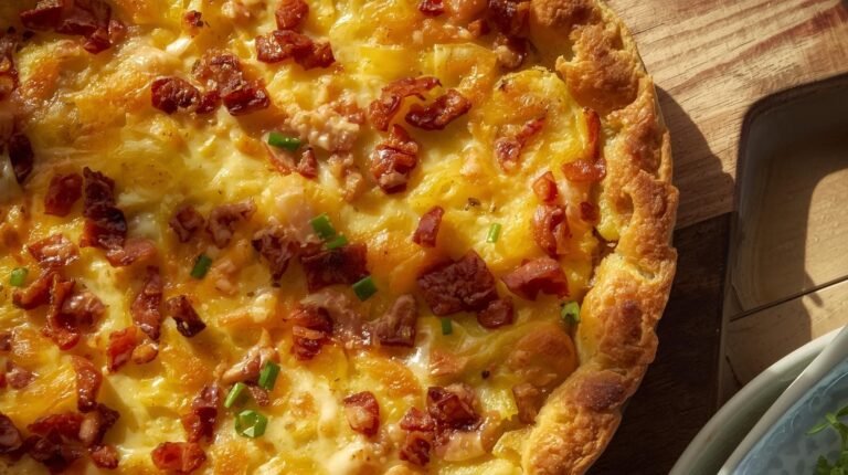 smashed potato quiche