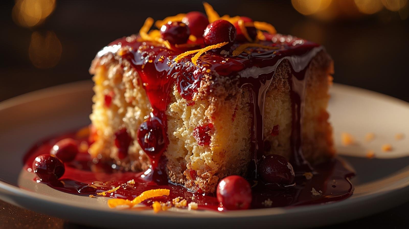 easy cranberry and orange dessert